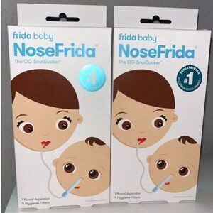 Frida Baby NoseFrida SnotSucker Nasal Aspirator for Baby,4 Hygiene Filters 2pack